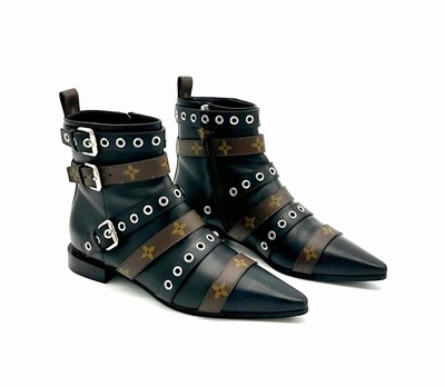 LOUIS VUITTON Monogram Jumble Flat Ankle Boot
